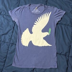 National Geographic Tee - Navy Blue with Peace Dove